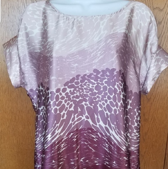New York & Company Tops - New York & company purple animal print blouse